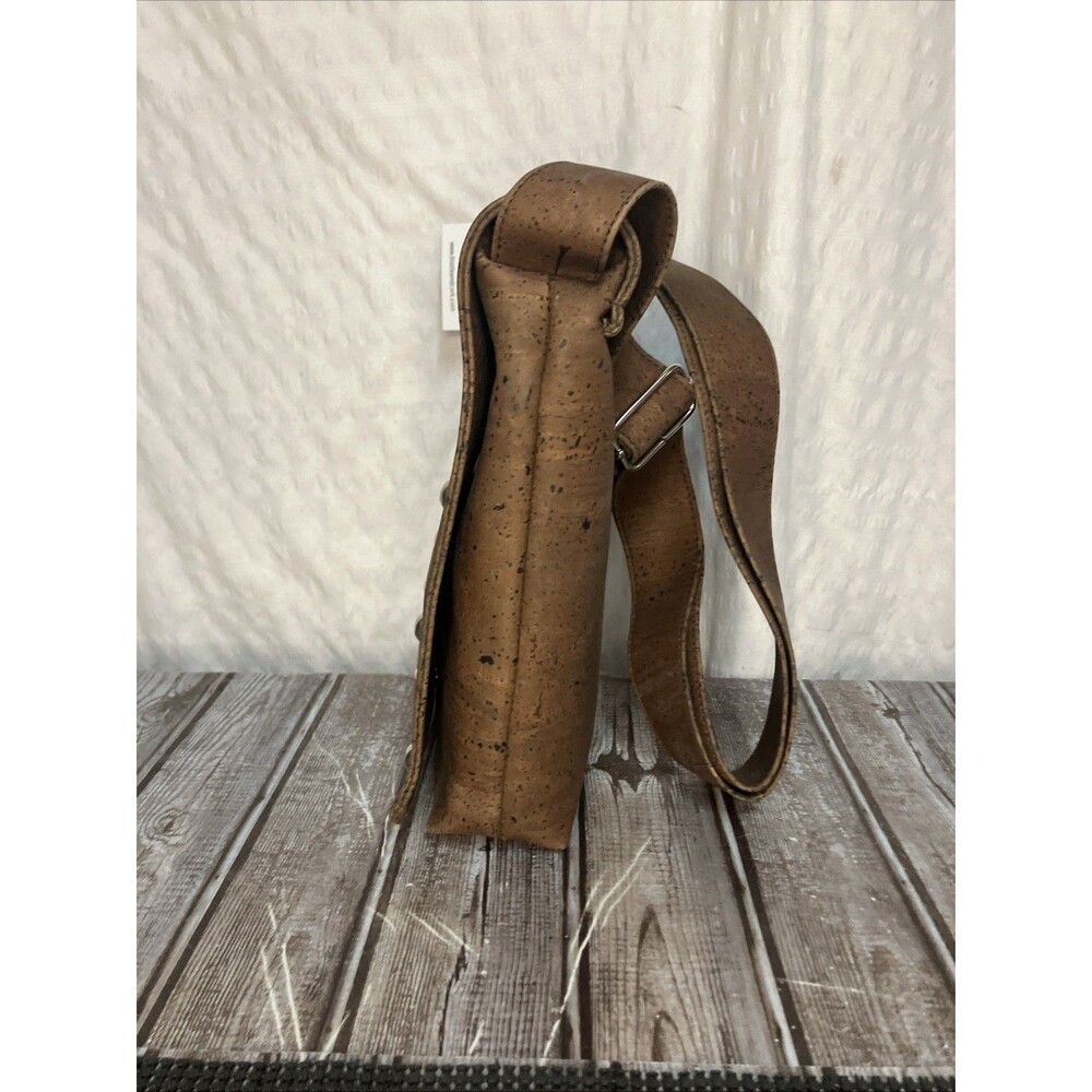 New W/tag Thistle + Cork Eco-Friendly Cork Like Style Purse Crossbody Bag Brown - Picture 6 of 12